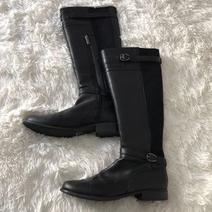 Aetrex Leather mid calf black boot